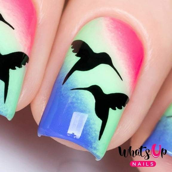 Whats Up Nails - Colibri Vinyl Stencils Nail Art Design