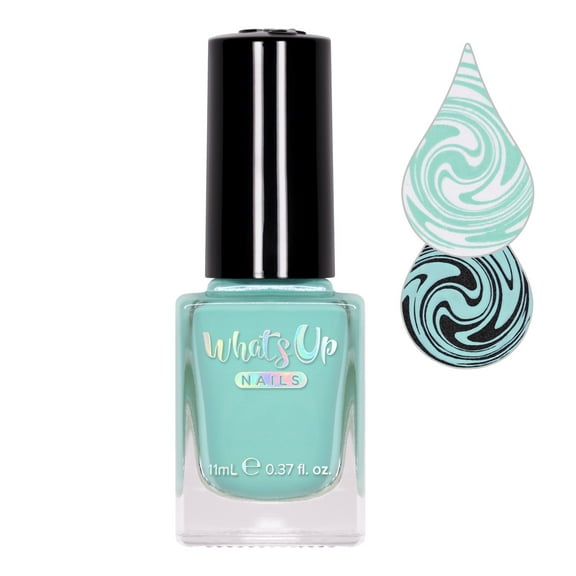 Whats Up Nails Commit Mint Problems Stamping Polish (Mint Creme) for Nail Art Designs