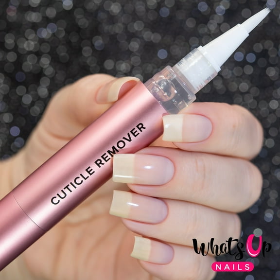 Whats Up Nails - Cuticle Remover Softener Water Based Liquid Gel Pen Cruelty Free Vegan Nail Care Made in France 4.5ml