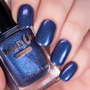 Whats Up Nails - Downpour Regular Nail Polish Blue Foil w/ Duochrome Shimmer 12 Free Cruelty Free Vegan