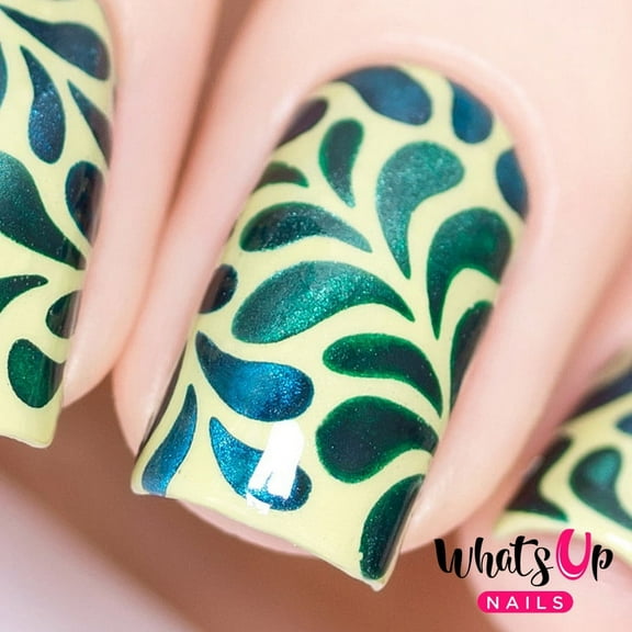 Whats Up Nails Floral Splash Vinyl Stencils for Nail Art Design
