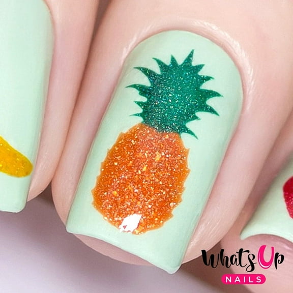 Whats Up Nails Fruits Vinyl Stencils for Nail Art Design