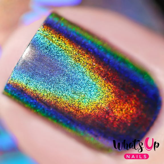 Whats Up Nails - Holographic Powder for Rainbow Unicorn Nails