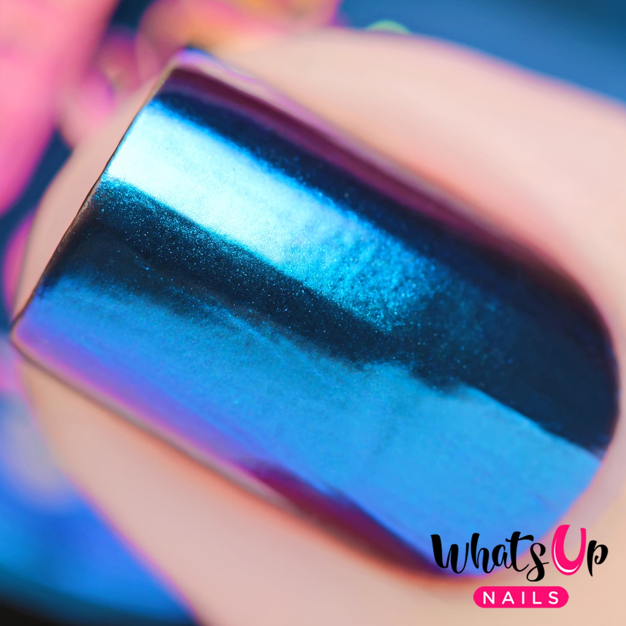 Whats Up Nails - Ocean Powder Magic Color Shifting Pigment with Multi Chrome Mirror Effect