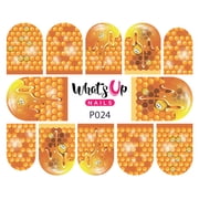 Whats Up Nails P024 All About the Beez Water Decal Sliders for Nail Art Design