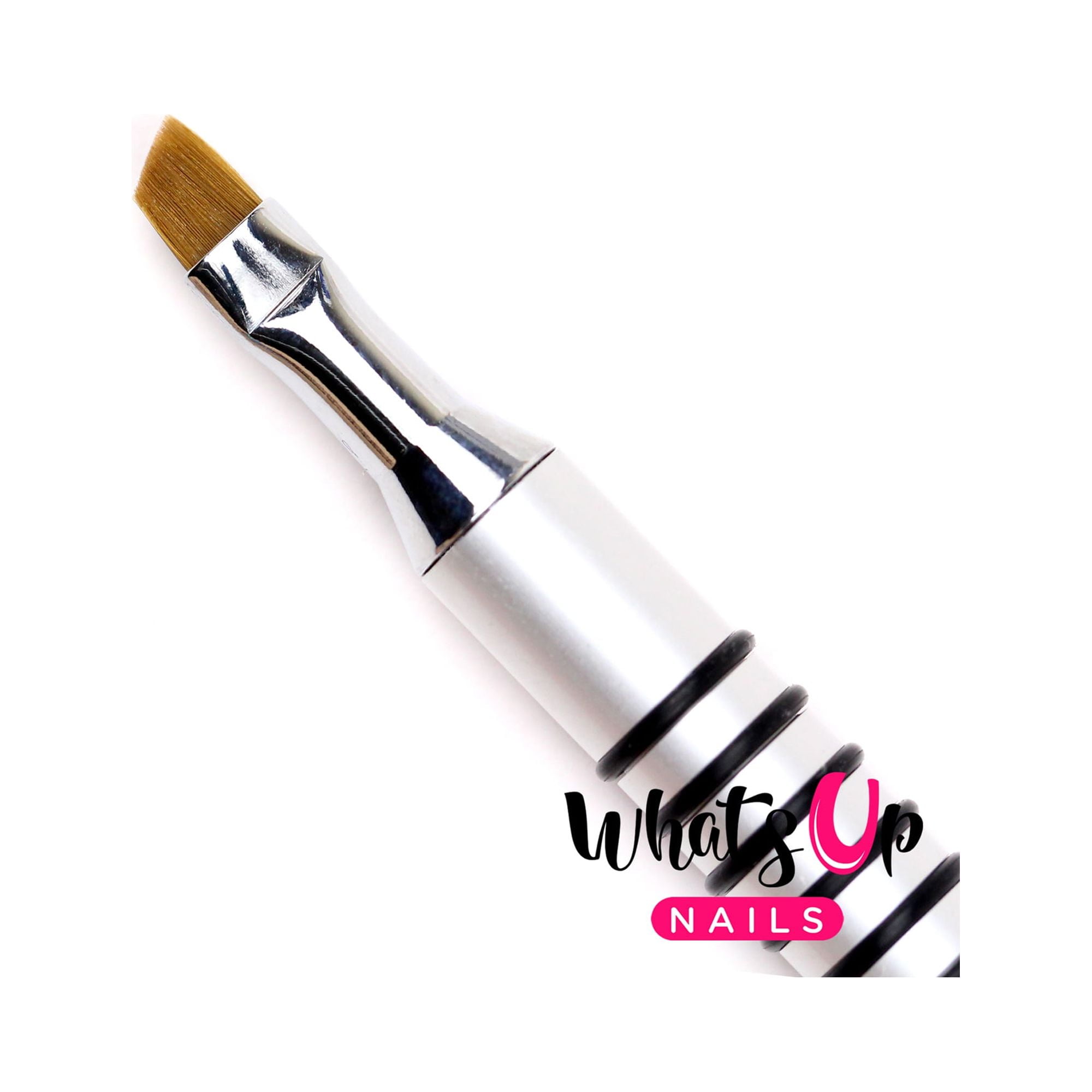 Whats Up Nails Angular Brush, Kolinsky Sable, Metal Body, Clean Up ...