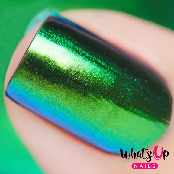 Whats Up Nails - Rainforest Powder Magic Color Shifting Pigment with Multi Chrome Mirror Effect