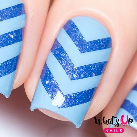 Whats Up Nails - Regular Chevron TapeVinyl Stencils Nail Art Design