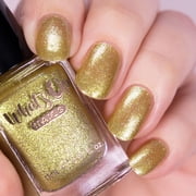 Whats Up Nails - Sun Regular Nail Polish Gold Foil w/ Duochrome Shimmer 12 Free Cruelty Free Vegan