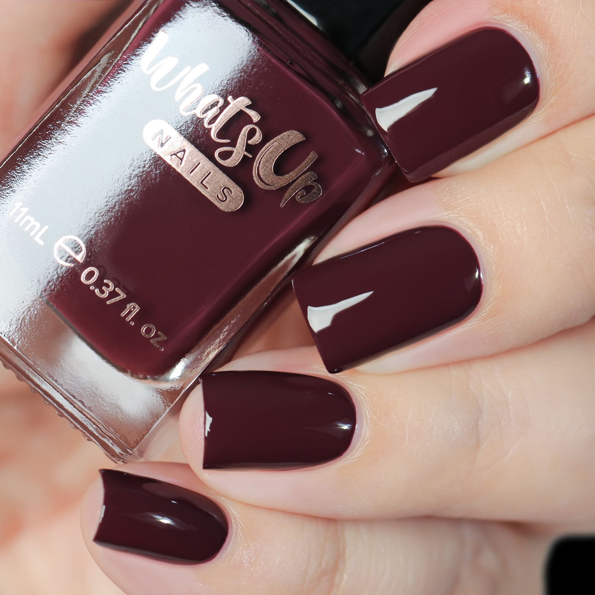 Amazon.com : Whats Up Nails - Tasting Trip Nail Polish Dark Burgundy Brown  Creme Lacquer Varnish Made in USA 12 Free Cruelty Free Vegan Clean : Beauty  & Personal Care