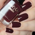 thumbnail image 1 of Whats Up Nails - Tasting Trip Regular Nail Polish (Dark Burgundy Brown Creme) 12 Free Cruelty Free Vegan, 1 of 10