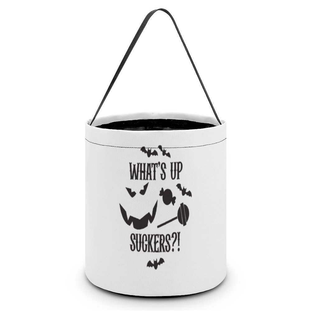Whats Up Suckers Halloween Treat Bags Reusable Portable Halloween Candy