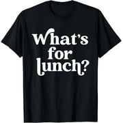 XMCKWL Whats for Lunch Funny Lunch Lady T-Shirt