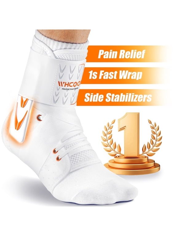 Ankle Support Brace for Sprains, Tendonitis & Relief, Athletic Compression for Men & Women,Single