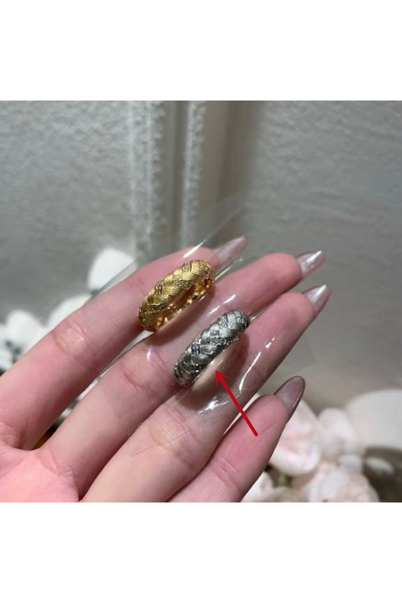 Wheat Braided Ring Silver and Gold Copper Jewelry Style