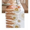 thumbnail image 1 of Wheat Fall Burlap-Cotton Table Runner 120 Inches Long,Watercolor Fox Daisy Botanical Farmhouse Table Runners,Outdoor Dining Tablecloths Decor for Baby Shower Party Wedding 13x120, 1 of 9