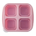 thumbnail image 1 of Wheat-Fiber Compartment Snack Box with Easy-Open Lid, 4-Grid Bento for mans Adults, Leak-Proof Eco Lunch Container for office Office Travel, Microwave & Dishwasher Safe, 1 Fruit Compartment Lunch Box, 1 of 8