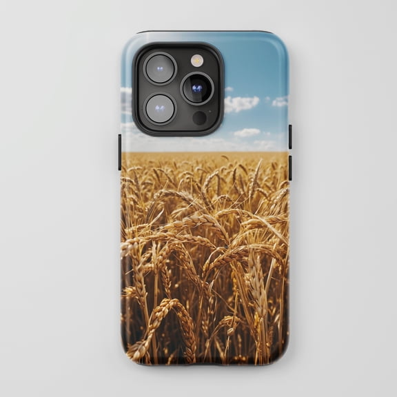 Wheat Field For All iPhone Series Tough Phone Case Nature Golden