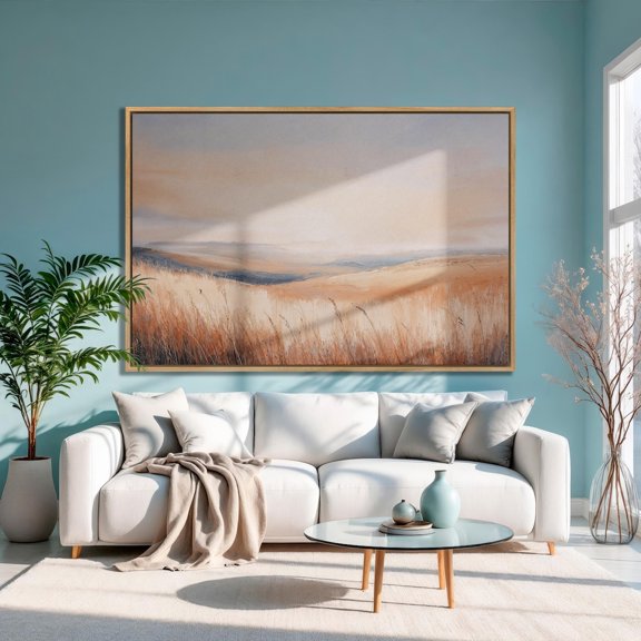 Wheat Field Landscape Print Autumn Boho Wall Art Poster Decor For Living Room Bedroom Unframed Paper Print