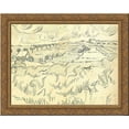 thumbnail image 1 of Wheat Fields 24x20 Gold Ornate Wood Framed Canvas Art by Vincent van Gogh, 1 of 2