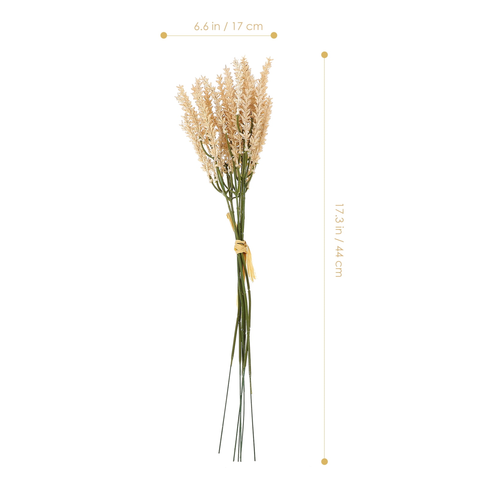 Wheat Flower Dried Stems Artificial Stalks Pampas Fake Bouquet Grass ...