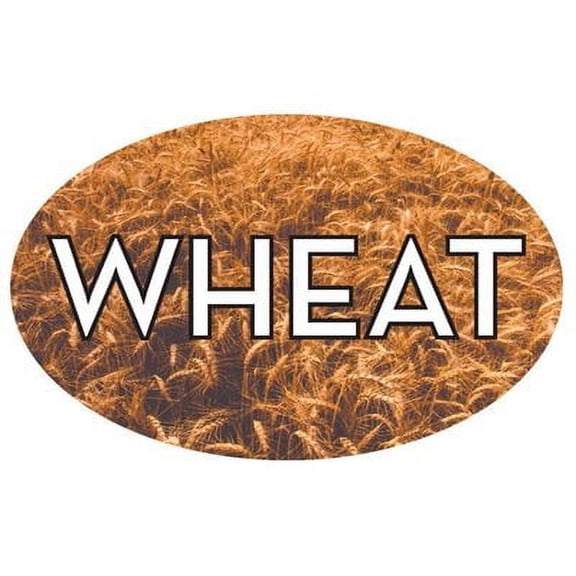 Wheat Food Store Labels 1.25" x 2" 500 each per roll Great Quality Stickers Decals