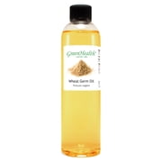 Wheat Germ Carrier Oil - 8 fl oz - Clear Plastic Bottle w/ Cap - GreenHealth
