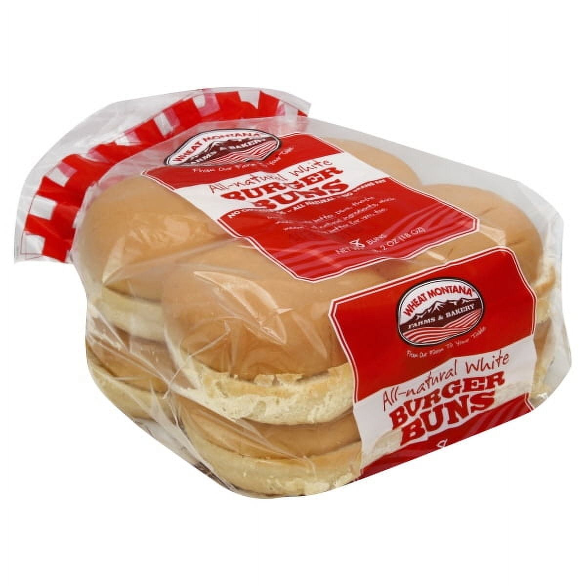 Wheat Montana 4" Hamburger Buns, 8ct, 18 oz