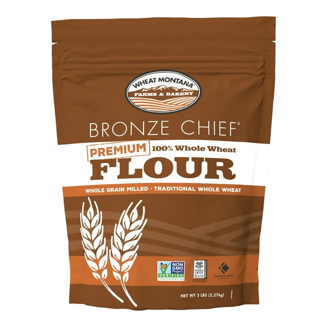 Wheat Montana Bronze Chief 100% Whole Wheat Flour, 80 oz
