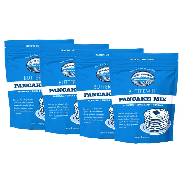 (4 pack) Wheat Montana Buttermilk Pancake Mix, 2 lb