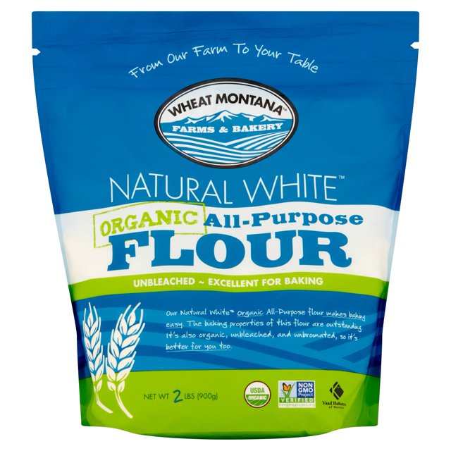 Wheat Montana Flour All Purpose Prm Org,2 Lb (Pack Of 6)