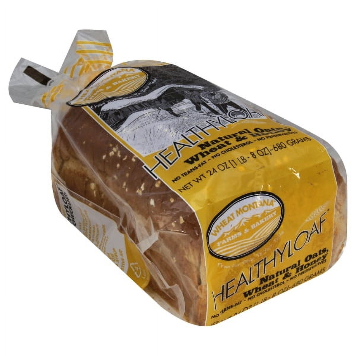 Wheat Montana Natural Oats, Wheat & Honey Bread, 24 oz