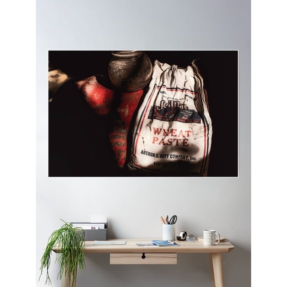 Wheat Paste 2 Poster Wall Art, Modern Wall Decor For Living Room Bedroom, 8x12 UNFRAMED