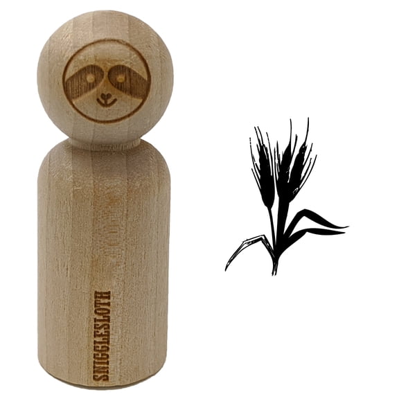 Wheat Stem Rubber Stamp for Scrapbooking Crafting Stamping - Small 3/4 Inch