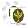 thumbnail image 1 of Wheat Stems Bread Baking Car Window Bumper Water Bottle Phone Tablet Laptop Waterproof Vinyl Decal Sticker Set 5-Pack - Gloss Finish - 4.0", 1 of 7