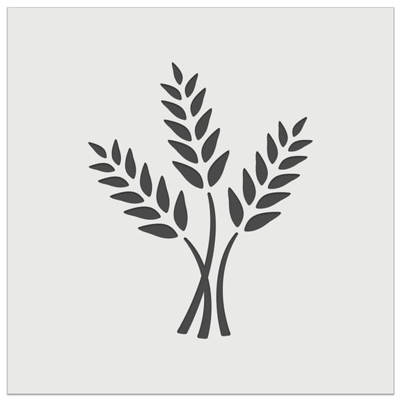 Wheat Stems Bread Baking DIY Cookie Wall Craft Stencil - 3.5 Inch