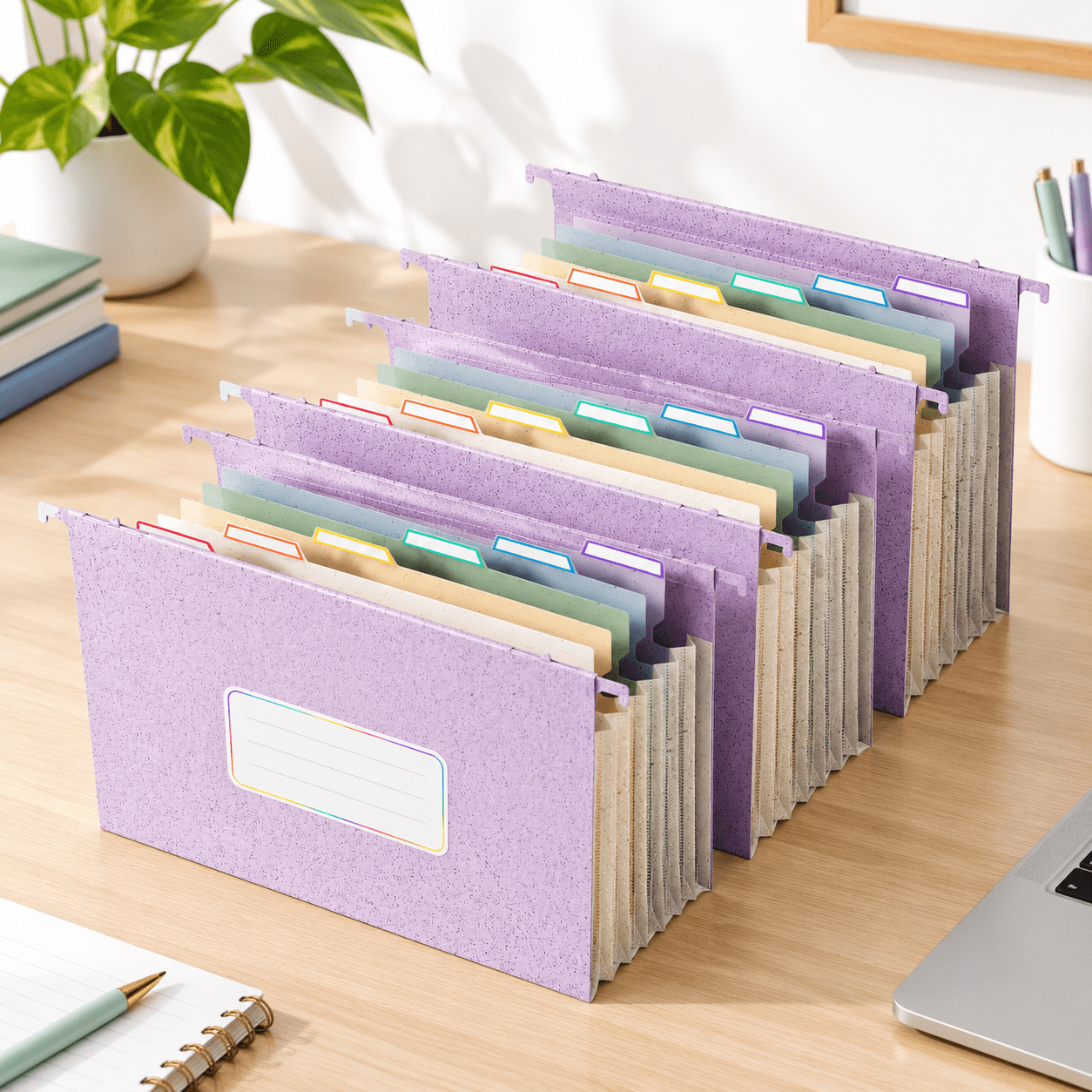 Simple Sign File Wheat Sthanging File Folders 7-pocket Accordion Organizer - Walmart.com