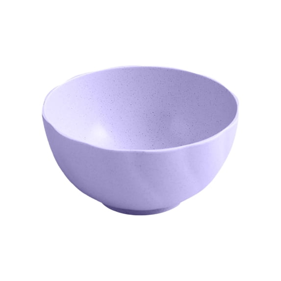 Wheat Straw 6 Inch Bowl, Eco Friendly Lightweight Salad Bowl for Noodles Rice and Cereal, Purple