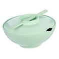 thumbnail image 1 of Wheat Straw Bowls Set, Unbreakable 32 Oz Cereal Bowls with Lids, Chopsticks and Spoon Dinner Bowl Sets, Fruit Container Household Soup Bowl Ramen Bowl Dishwasher & Microwave Safe, Mint Green, 1 of 8