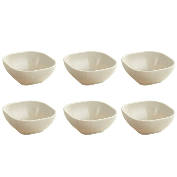 Wheat Straw Bowls Set of 6, Unbreakable Dipping Bowls Soy Sauce Dish, Small Dessert Bowls Snack Bowls for Kitchen, Microwave and Dishwasher Safe