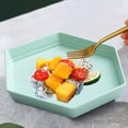thumbnail image 1 of Wheat Straw Dinner Plates, 6-Inch Square Unbreakable Dishwasher & Microwave Safe Reusable Dishes, Set of 1, 1 of 6