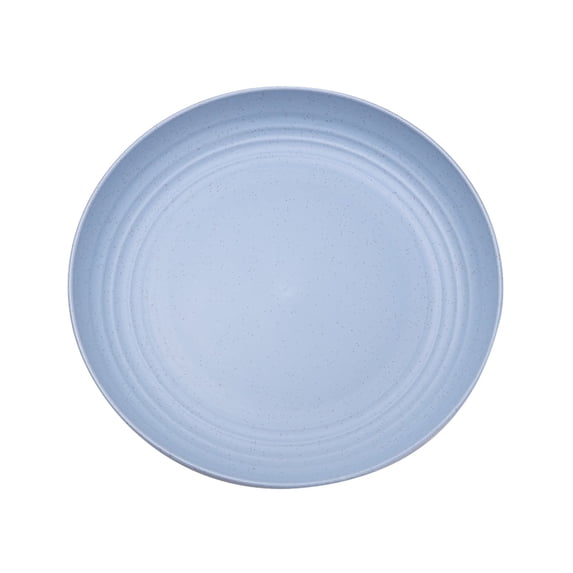 WLAGOOD Wheat Straw Dinner Plates | BPA-Free Plastic Reusable Trays | Microwave & Dishwasher Safe | Shatterproof Camping Picnic Party Dishes for Home Kitchen Commercial Use