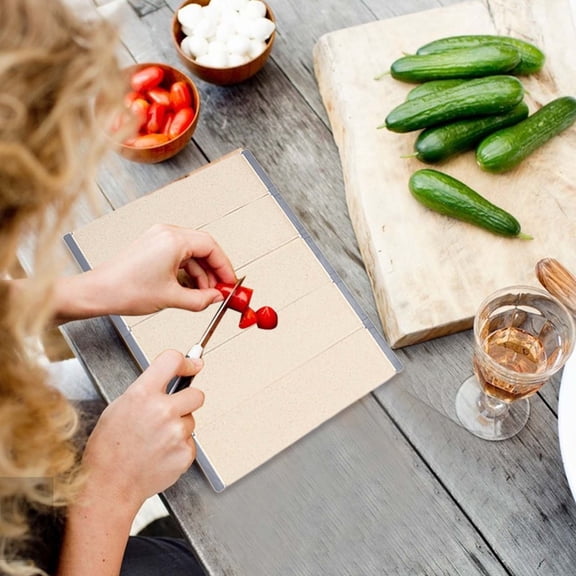 Wheat Straw Foldable Cutting Board 7.87x10.82 Inch - Portable Chopping Board for Kitchen Fruit Vegetable Prep - Collapsible Design for Easy Pouring into Pot or Container