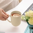 thumbnail image 1 of Wheat Straw Milk Cup - with Handles, BPA Free, Unbreakable Tableware, Reusable - Great for Camping, Tea, Coffee, Home, Bathroom Use - Beige, 1 of 1