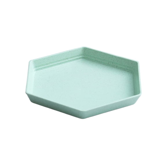 Wheat Straw Plates, Unbreakable Dinner Plates, Reusable Plastic Dishes, Microwave & Dishwasher Safe, Lightweight Mini Square Design, 5.9 in, for Kitchen, Camping, Children & Pets