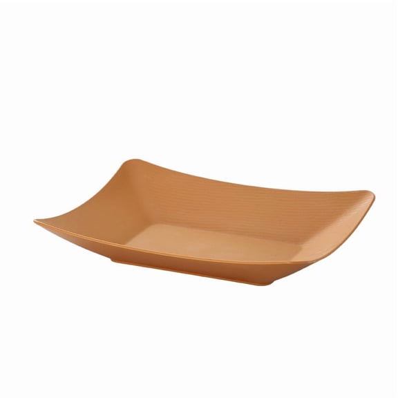 Wheat Straw Rectangular Serving Tray Plate, Reusable Microwave Dishwasher Safe Dinner Platter for Home, Camping, Picnic and Parties