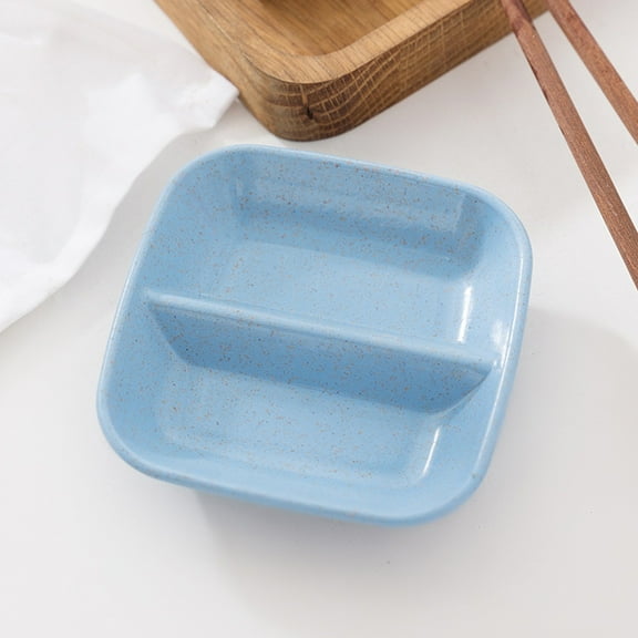 Wheat Straw Sauce Dish Condiment Plate Japanese Style Vinegar Dip Small Appetizer Bowl Snack Plate Soy Sauce Dish Pickle Tray Condiment Container