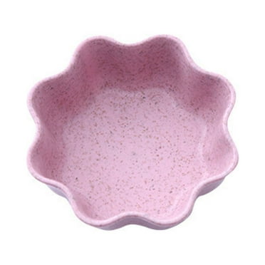 Wheat Straw Seasoning Dish Dessert Plates Sauce Dishes Plates Serving Dish for Appetizer Dip Dishes Vinegar Dish Flower Dipping Plate Snack Plate Food Multipurpose re-usable