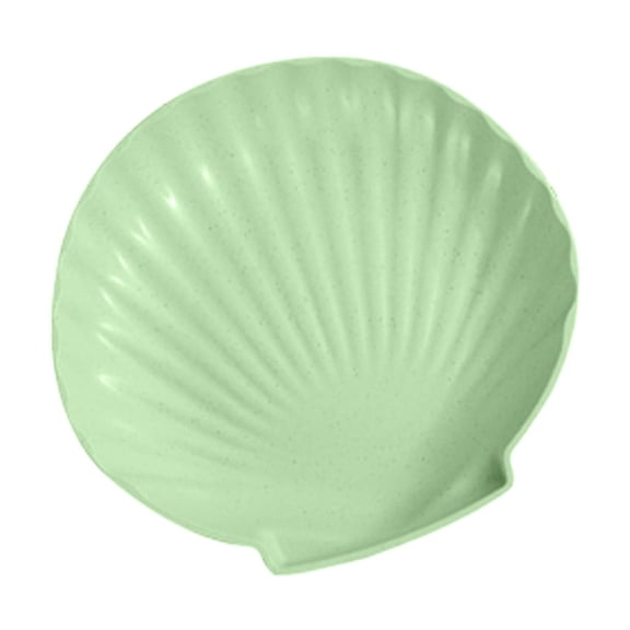 Wheat Straw Shell-Shaped Serving Tray,Eco-Friendly Fruit Platter for Home,Lightweight Durable Snack Plate