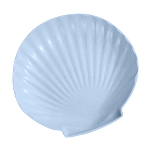 Wheat Straw Shell-Shaped Serving Tray,Eco-Friendly Fruit Platter for Home,Lightweight Durable Snack Plate